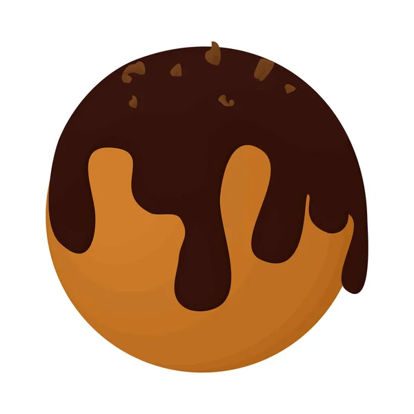 Schokoladenkeks-Ikone — Stockvektor