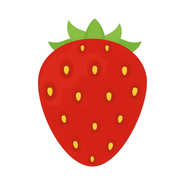 Erdbeerfrucht-Ikone — Stockvektor