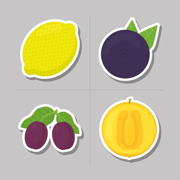 Σύνολο εικόνων φρούτων — Διανυσματικό Αρχείο