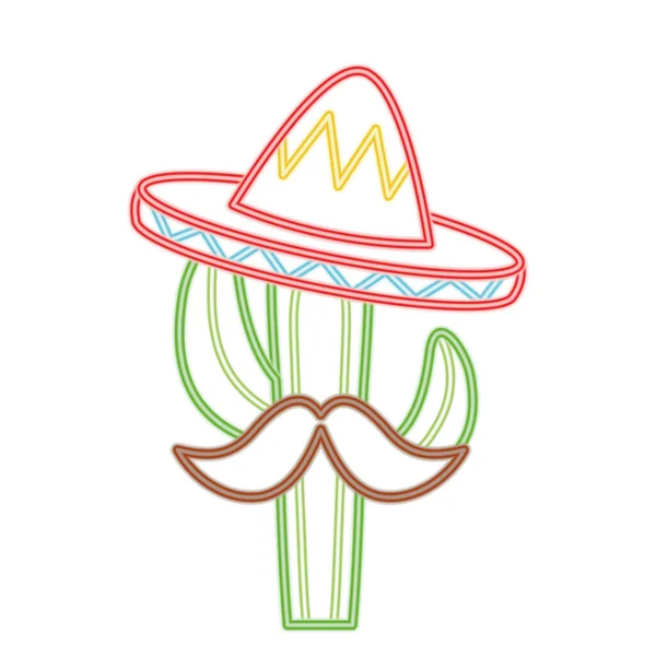 Icono de cactus mexicano — Archivo Imágenes Vectoriales