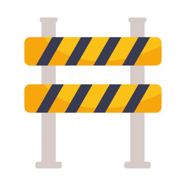 İnşaat bariyer simgesi