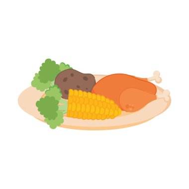 plaka ile kavrulmuş tavuk