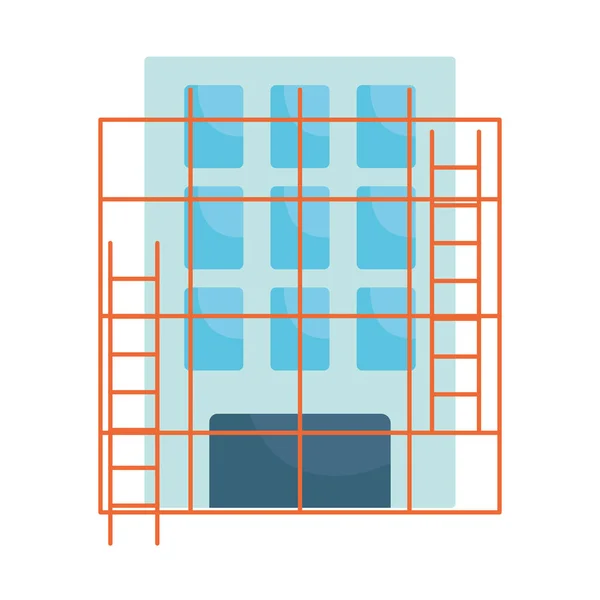 Ícone de edifício andaime —  Vetores de Stock