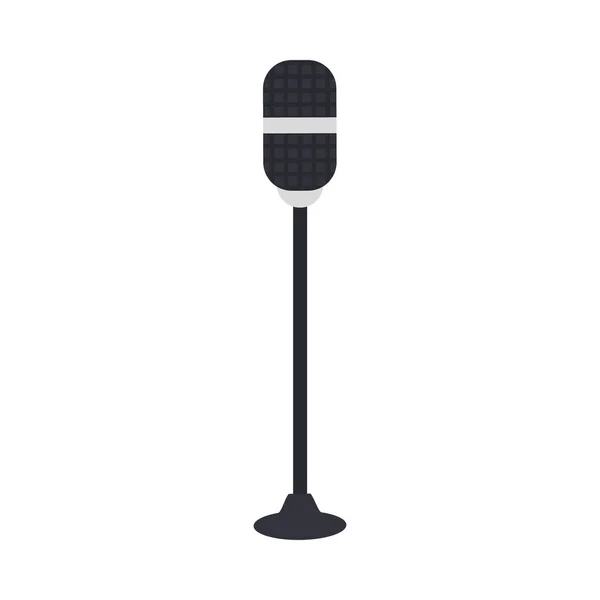 Microphone sur pied — Image vectorielle