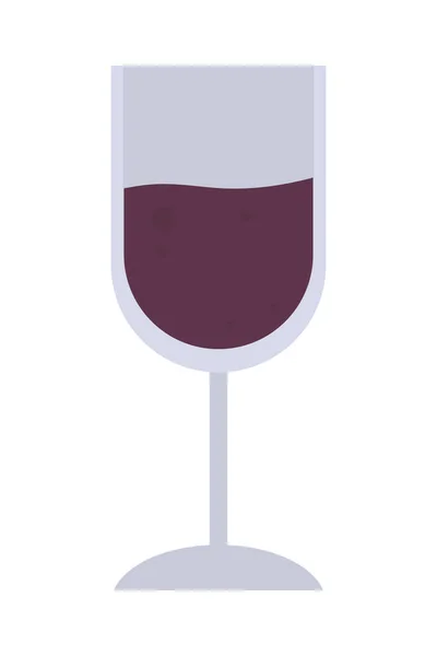 Ícone de vidro de vinho — Vetor de Stock