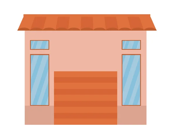 Icône de garage ville — Image vectorielle