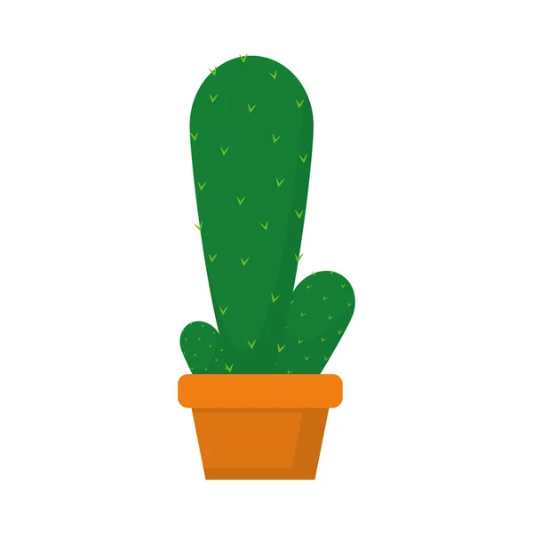 Icône de pot de plante de cactus — Image vectorielle