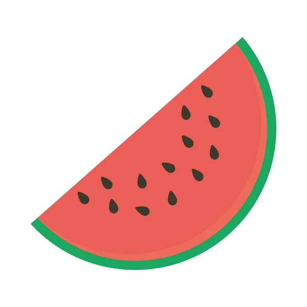 Ícone de fatia de melancia — Vetor de Stock
