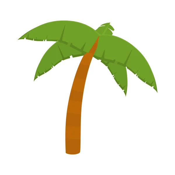 Tropisch palmpictogram — Stockvector