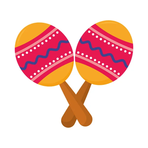 Mexikanische Maracas-Ikone — Stockvektor