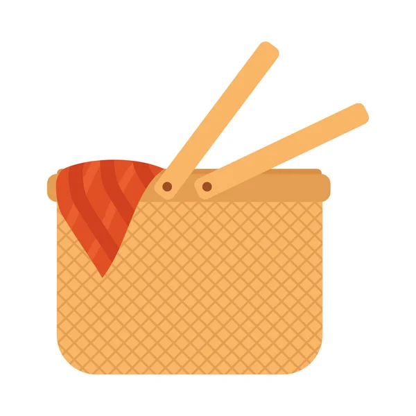 Picknick korg ikonen — Stock vektor