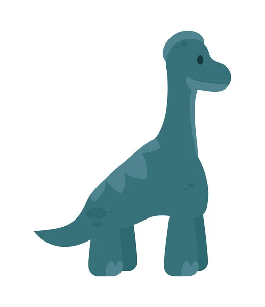 Blue dinosaur icon — Stock Vector