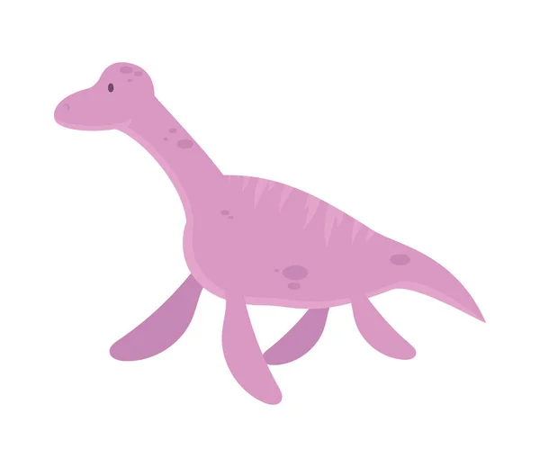 Icône de dinosaure elamosaurus — Image vectorielle