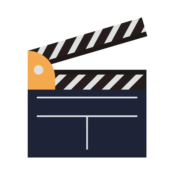 Cinema clapboard icon — Stock Vector