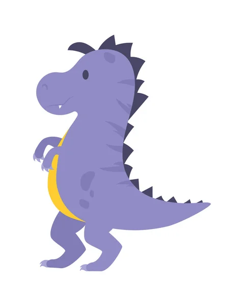 Icono de dinosaurio allosaurio — Vector de stock