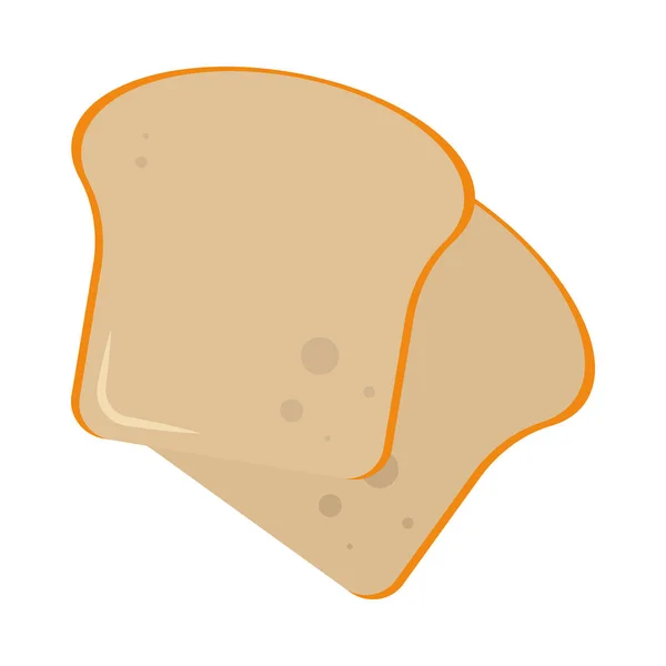 Tranche de pain icône — Image vectorielle