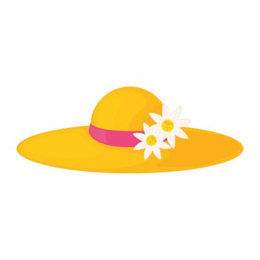 Plaj şapkası çizimi