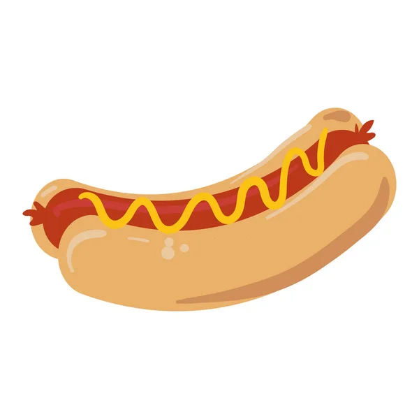 Conception de hot dog — Image vectorielle