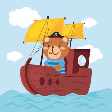 Korsan gemisinde ayı