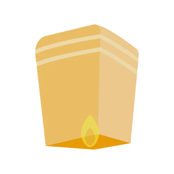 Design della candela dorata — Vettoriale Stock