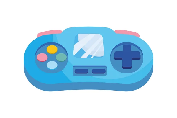 Niebieski kontroler gier wideo — Wektor stockowy