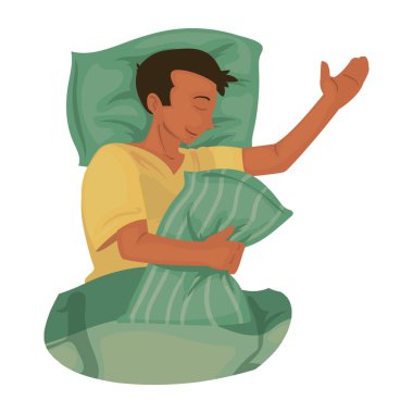 Uyuyan Adam illüstrasyonu