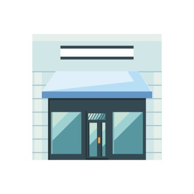 düz mavi perakende mağazası