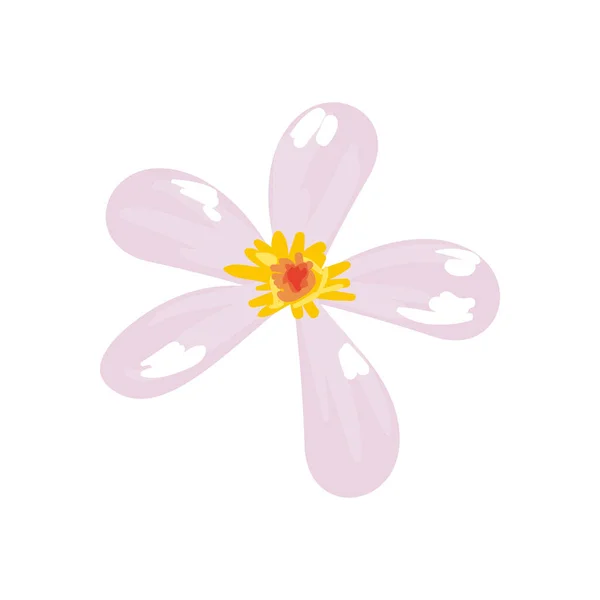 Mignonne fleur pourpre — Image vectorielle