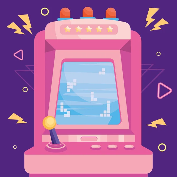 Arcade machine design — Stock Vector