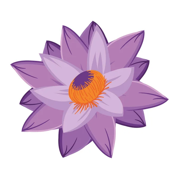 紫色の蘭のデザイン — ストックベクタ