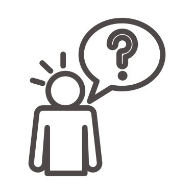 pictogram adam düşünüyor