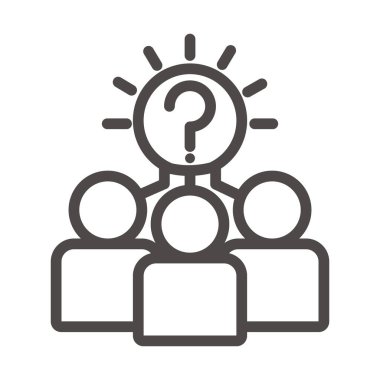 pictogram insanlar düşünüyor