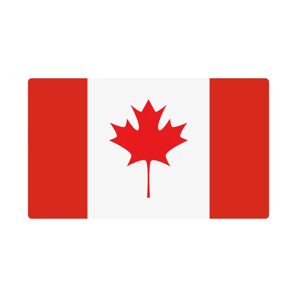 Значок флага Канады — стоковый вектор