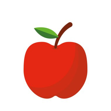 Kırmızı elma illüstrasyon
