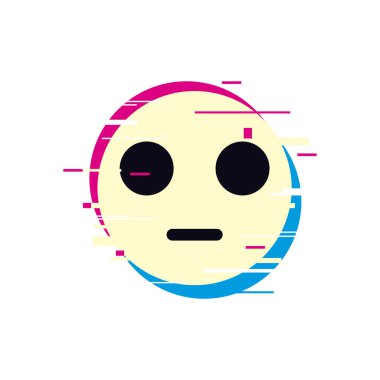 Hata efektli hayal kırıklığı emojisi