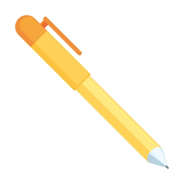 Illustrazione a matita gialla — Vettoriale Stock