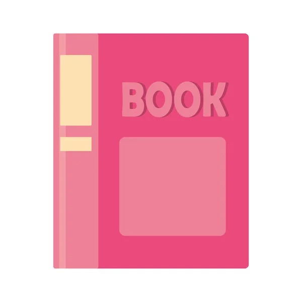 Disegno del libro rosa — Vettoriale Stock