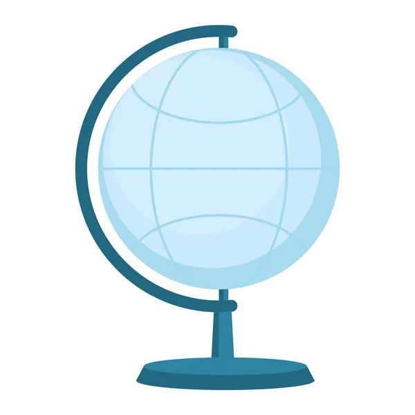 Globe terrestre bleu — Image vectorielle