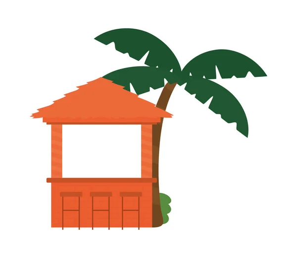 Icono de barra tropical — Vector de stock