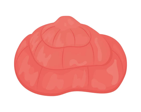 Icône coquille rouge — Image vectorielle