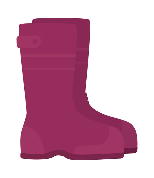 Rain Boots Icon White Background — Stock Vector