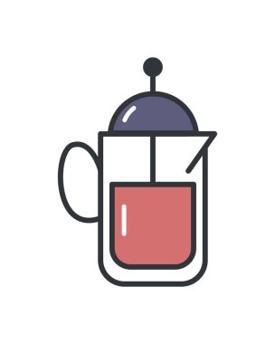 beyaz üzerine düz kahve baskı tasarımı