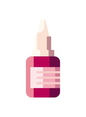 Düz tıbbi damlalar beyaz üzerine dizayn