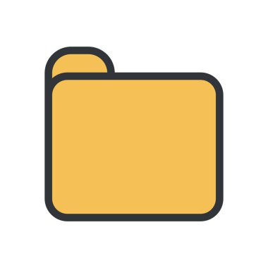 Düz sarı dizin tasarımı beyaz üzerine