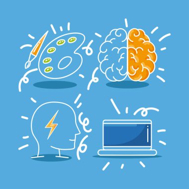 düz yaratıcı süreç ögeleri dizisi