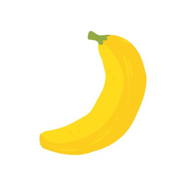 beyazı üzerine taze muz tasarımı