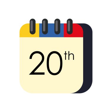 düz Kolombiya takvimi.