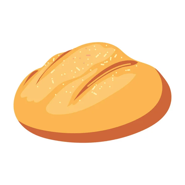 Baked Bread Design White — Stock Vector