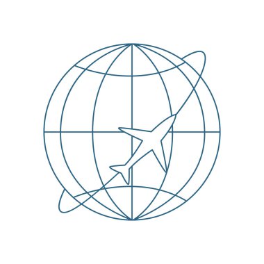 düz dünya görüntüsü bir uçakla