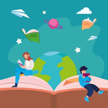 renkli okuryazarlık posteri